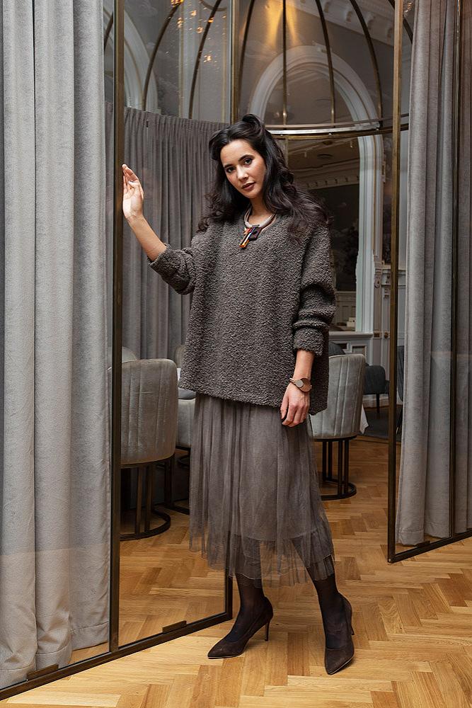 Skirt double chiffon