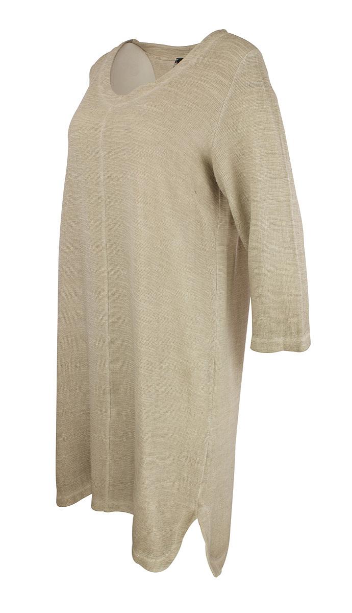 Dress short V-neck l.s.