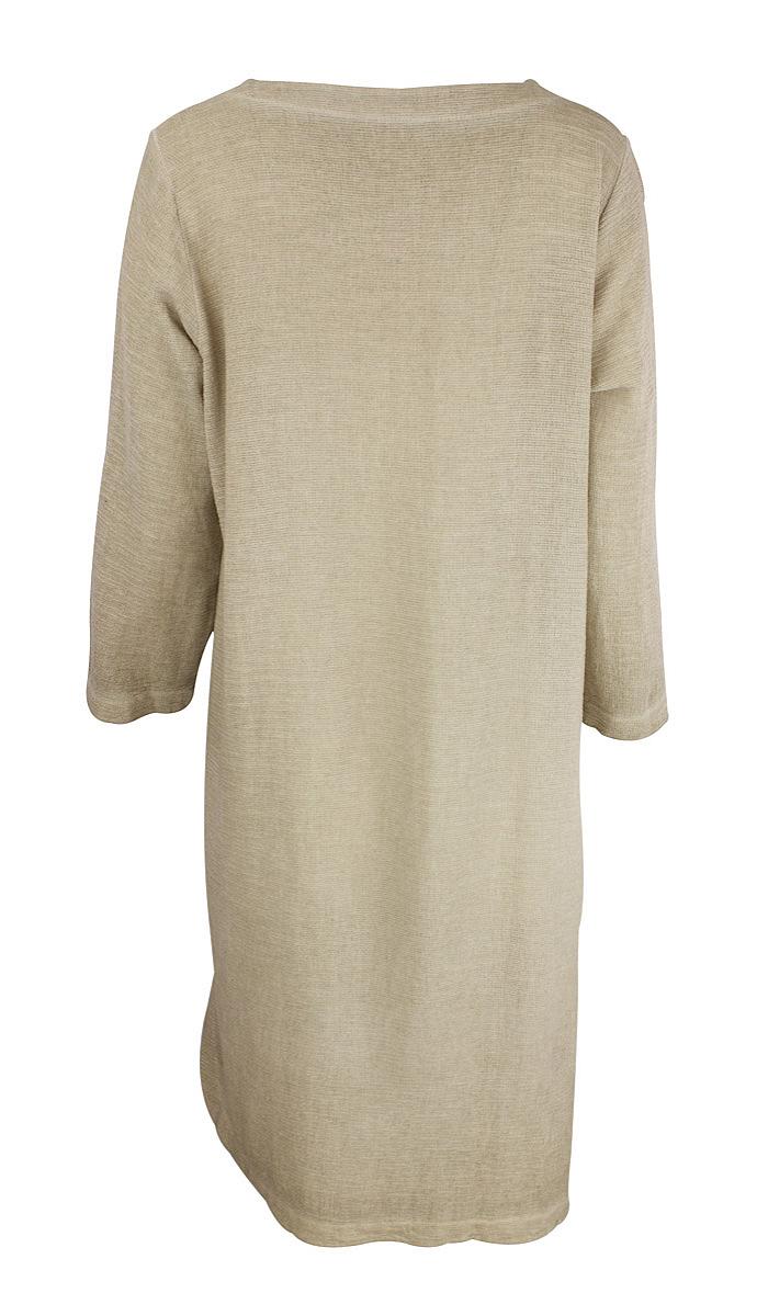 Dress short V-neck l.s.