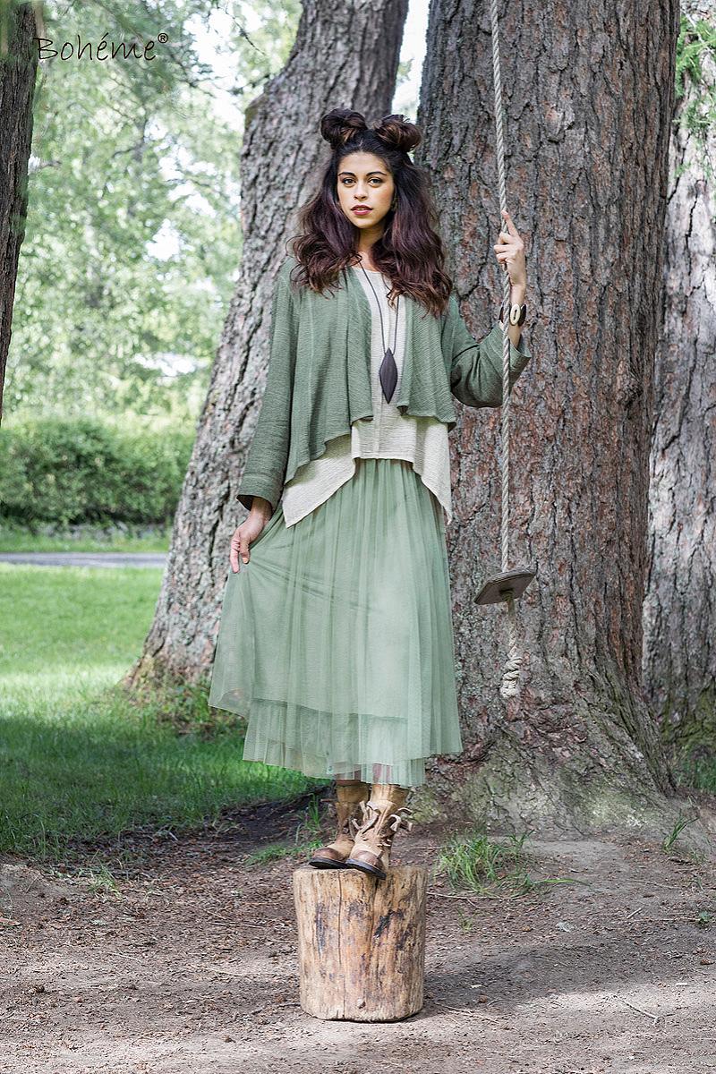 Skirt double chiffon