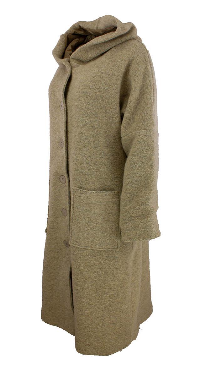 Coat long hood