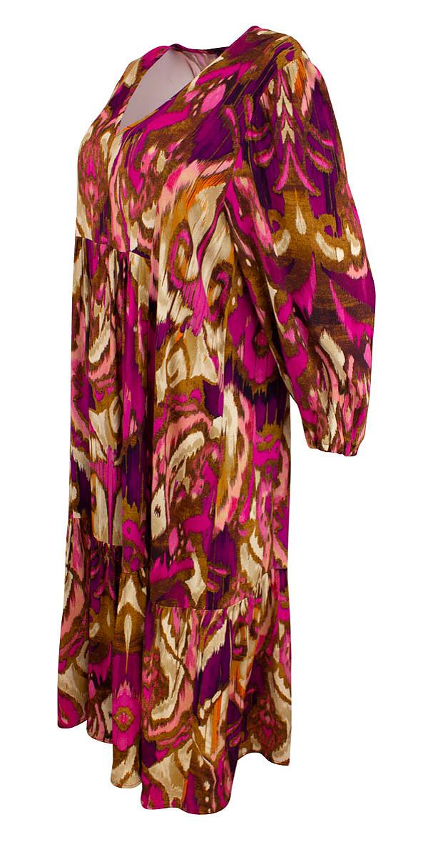 Dress long 3/4 s. print