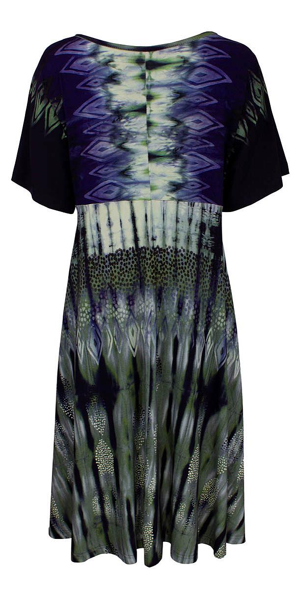Dress s.s. 3/4 print