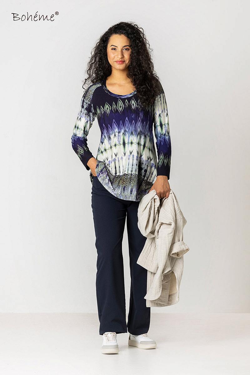 Top 3/4 s. A-line print