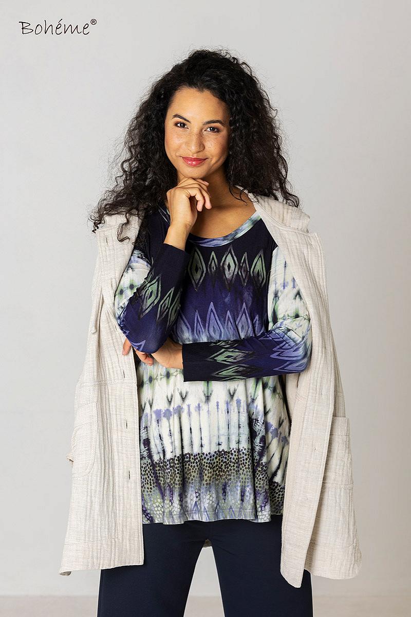 Top 3/4 s. A-line print