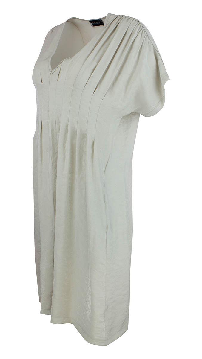 Dress V-neck pleats short