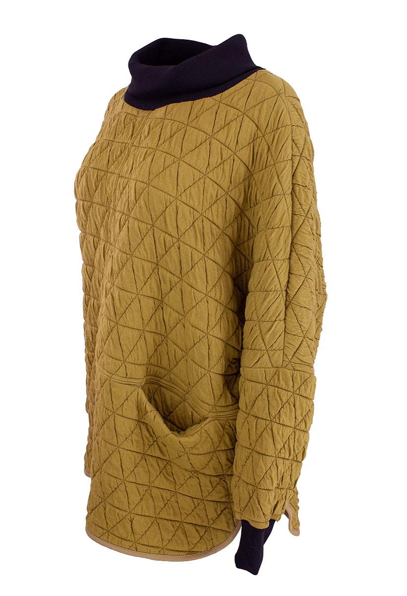 Pullover rollneck waffle