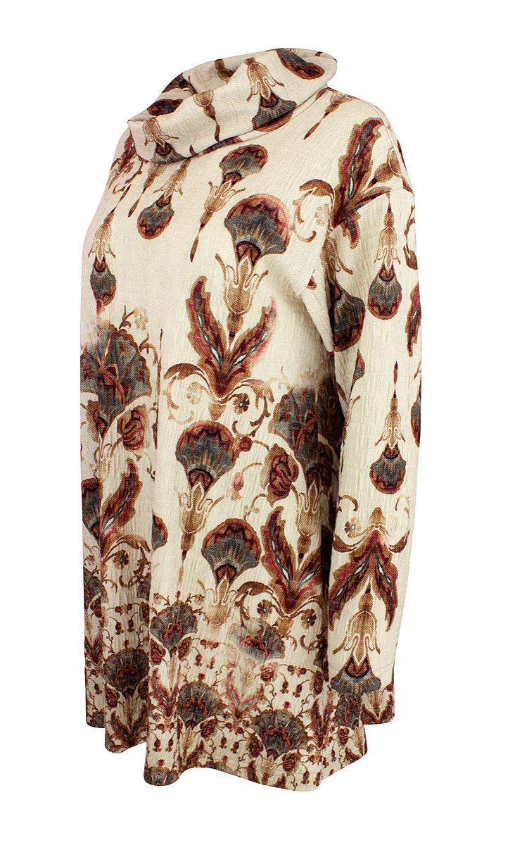 Top A-line rollneck buble jersey