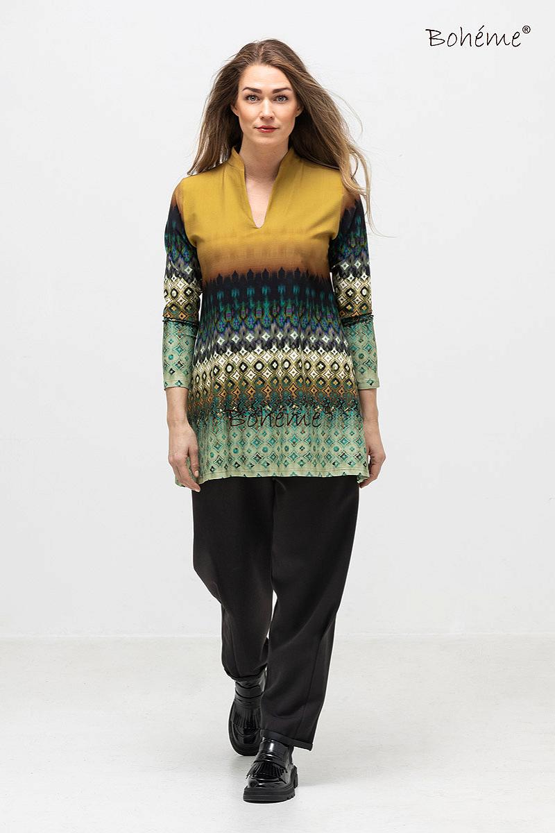 Top A-line V-neck jersey