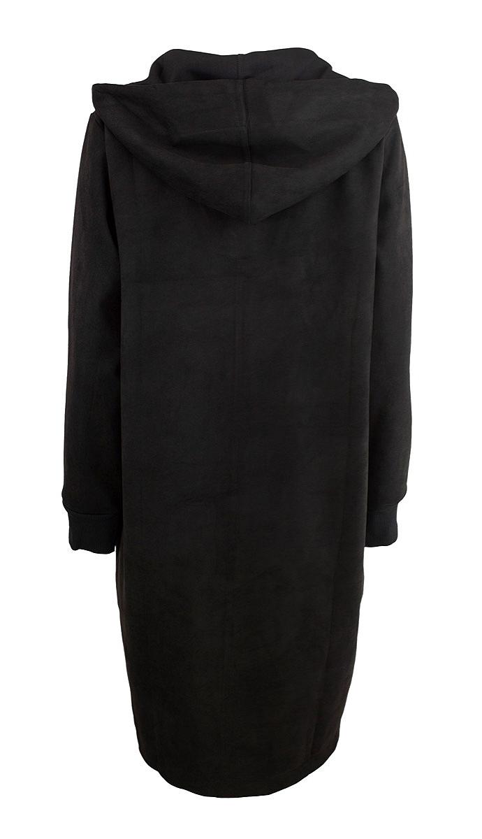 Dress short hood suede