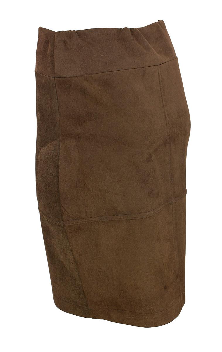 Skirt short suede