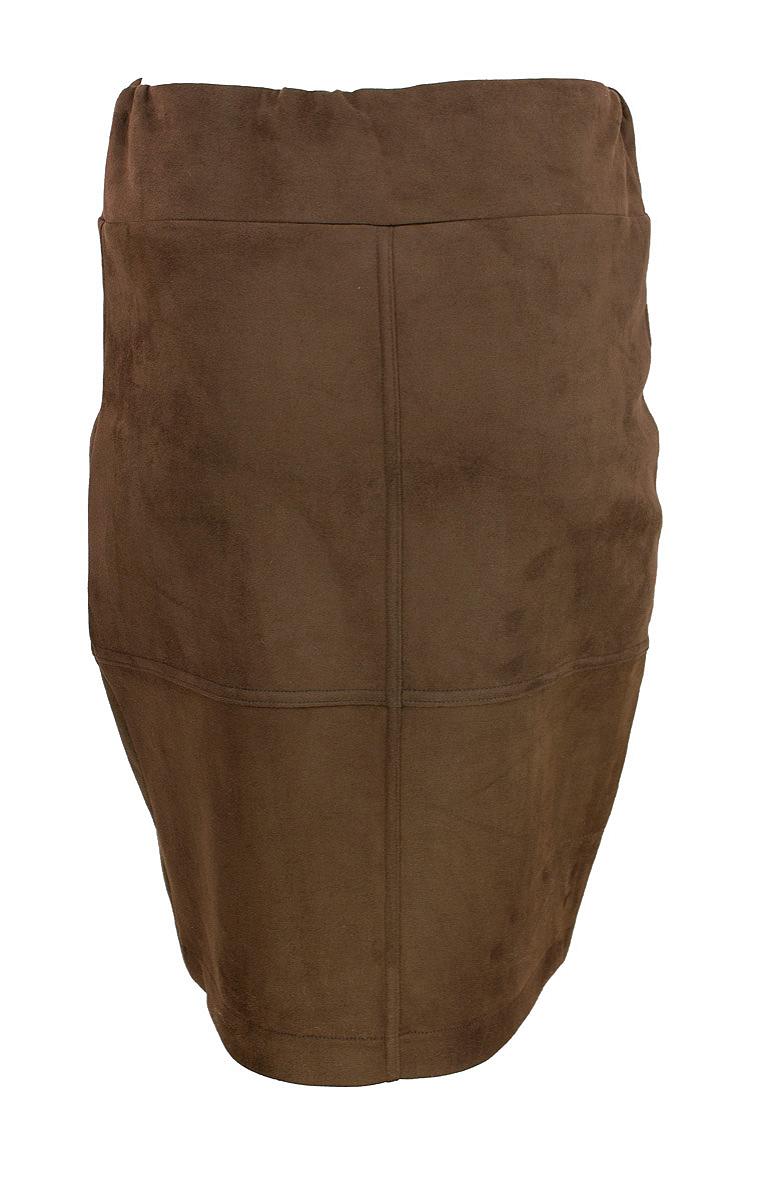 Skirt short suede