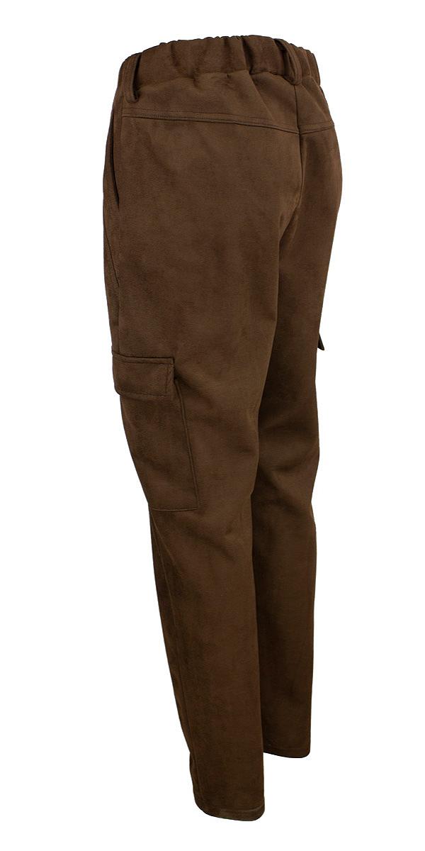 Pants cargo suede