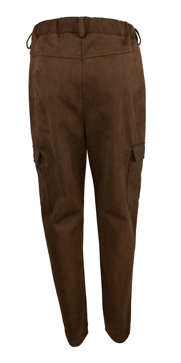 Pants cargo suede