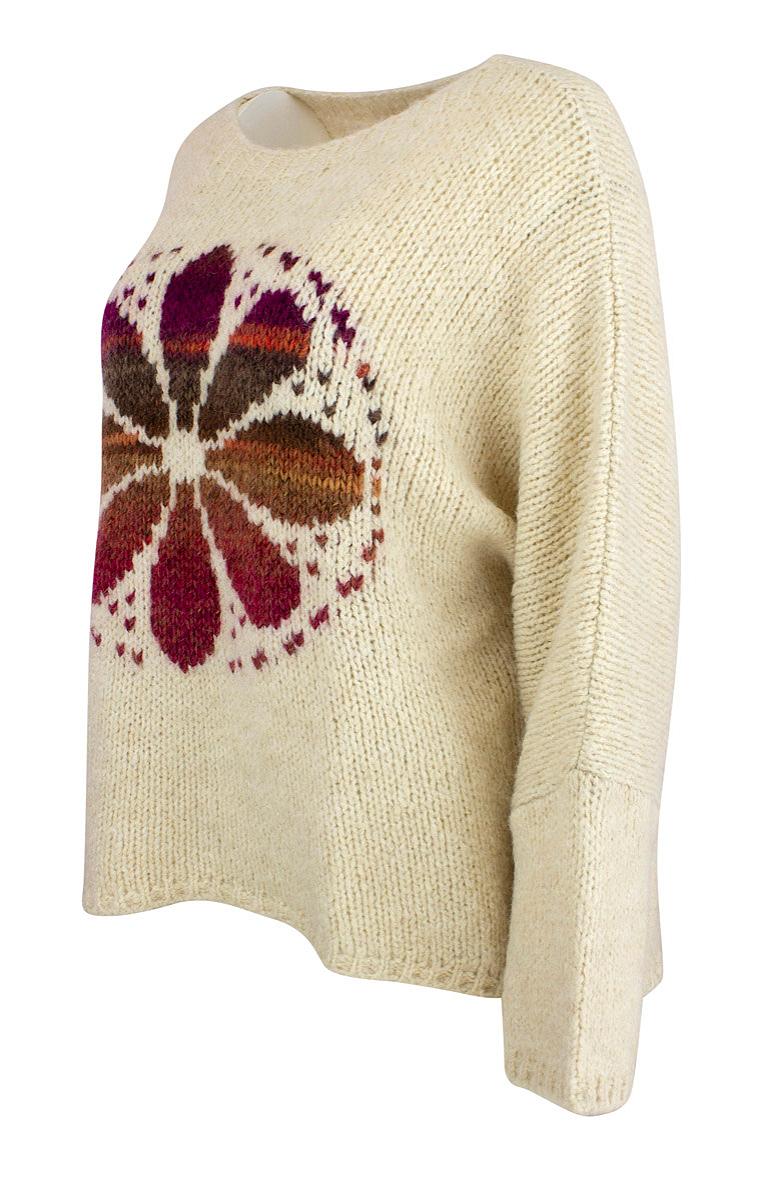 Pullover jaq. flower