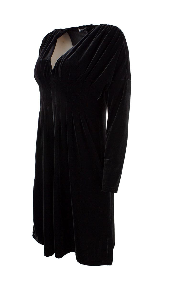 Dress short l.s. velvet