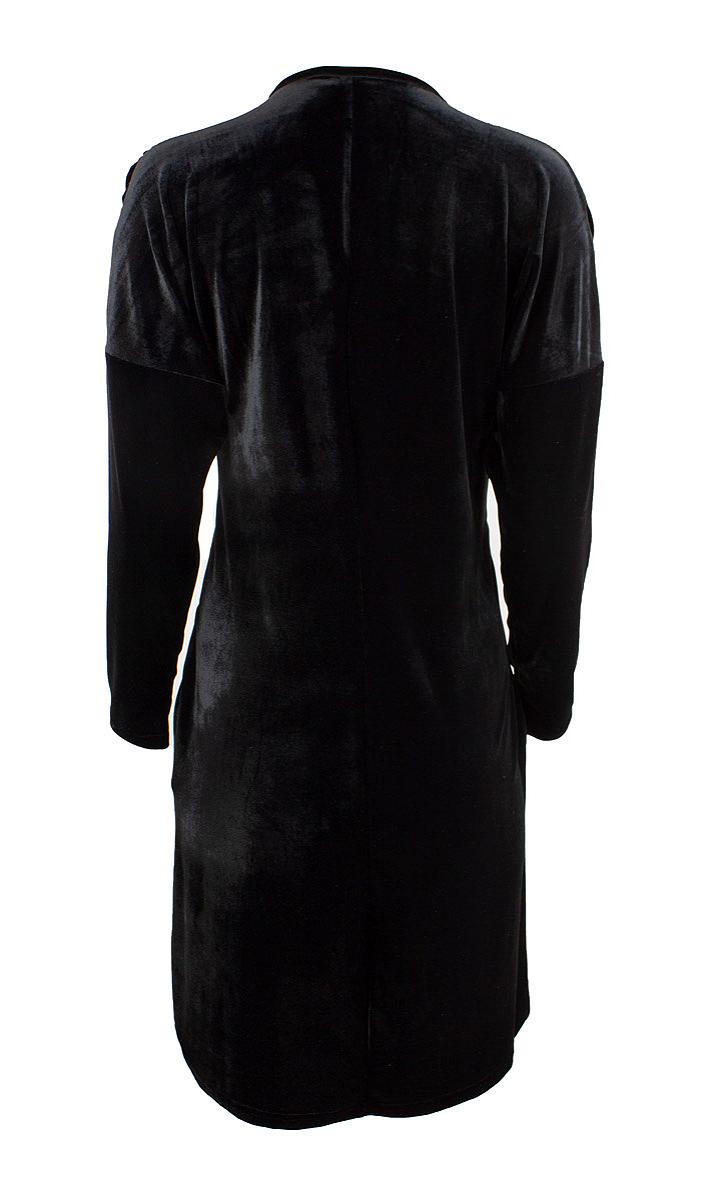 Dress short l.s. velvet