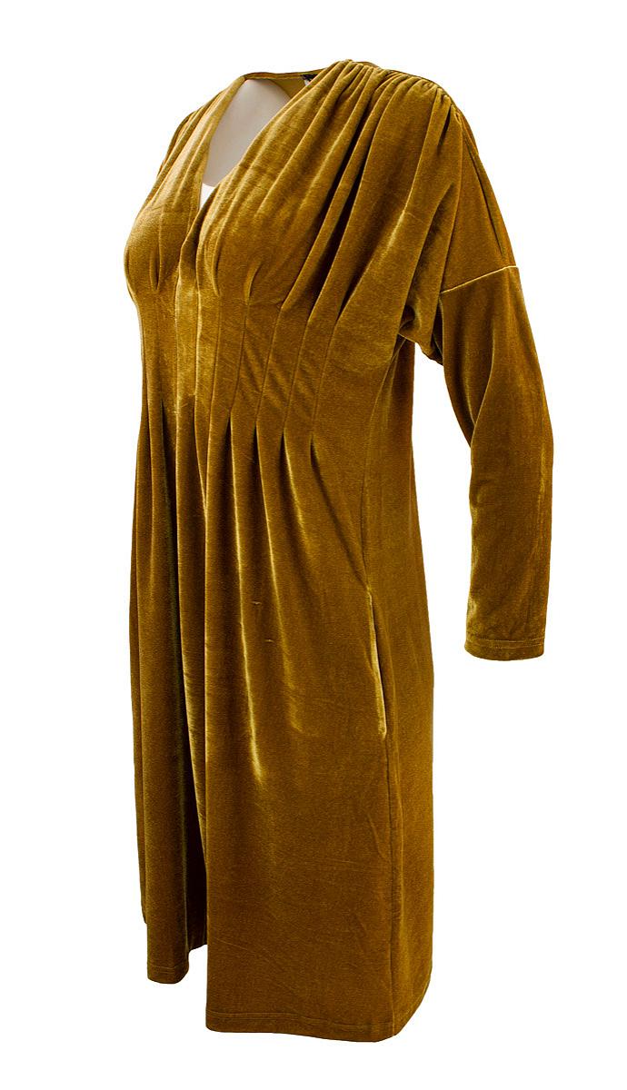 Dress short l.s. velvet