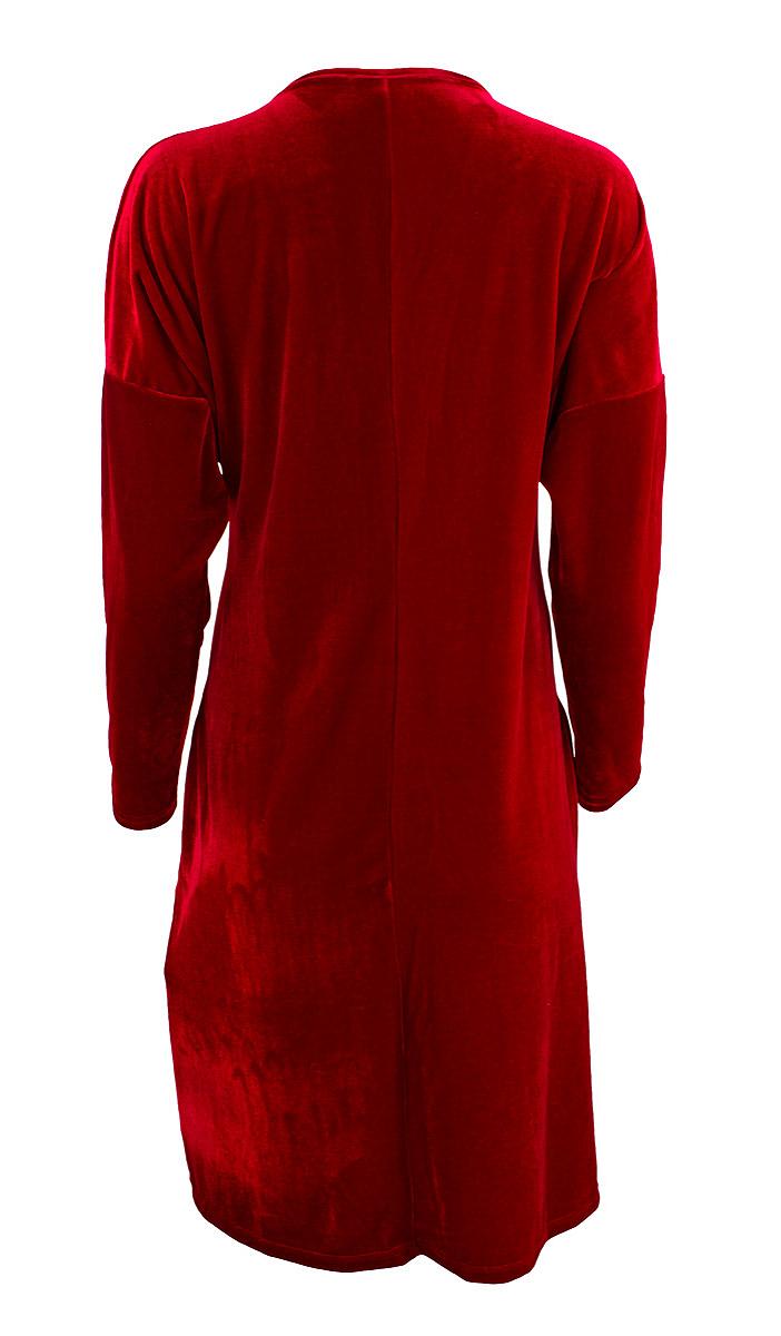 Dress short l.s. velvet