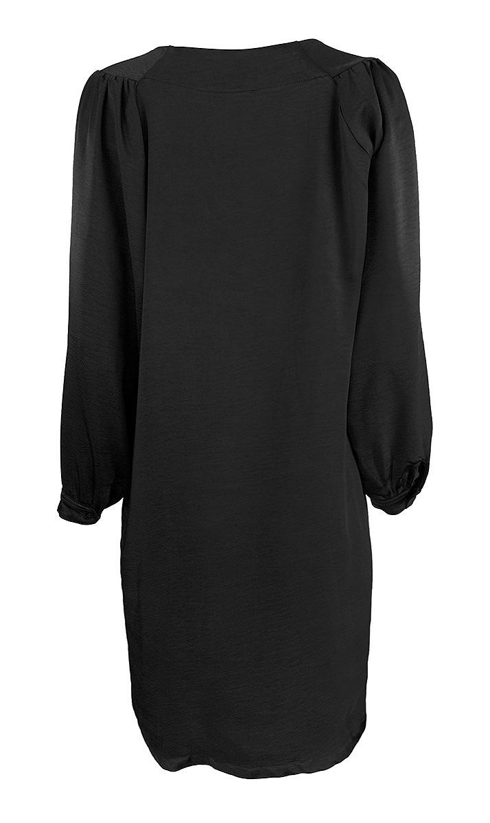 Dress short l.s. satin