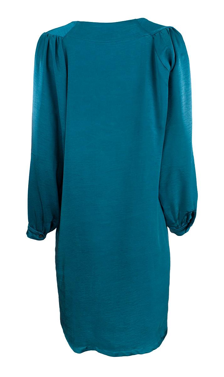 Dress short l.s. satin