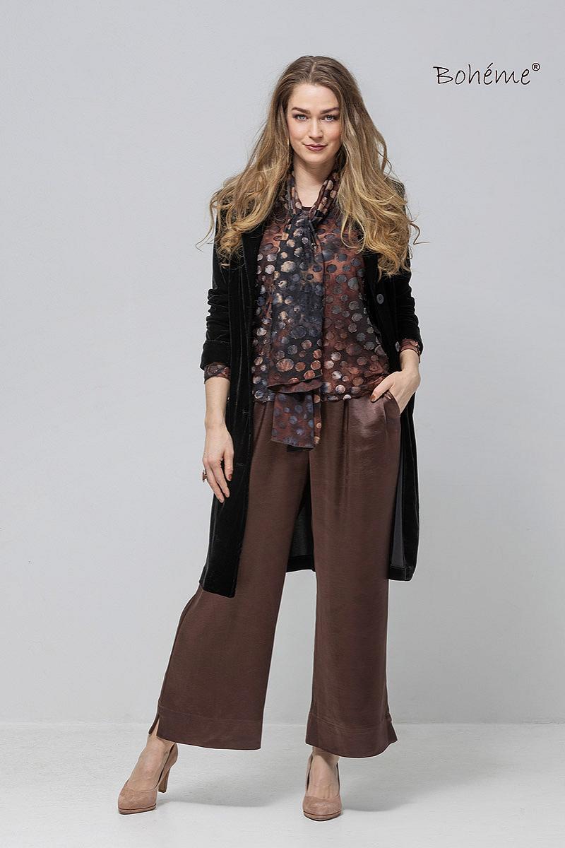 Pants long satin