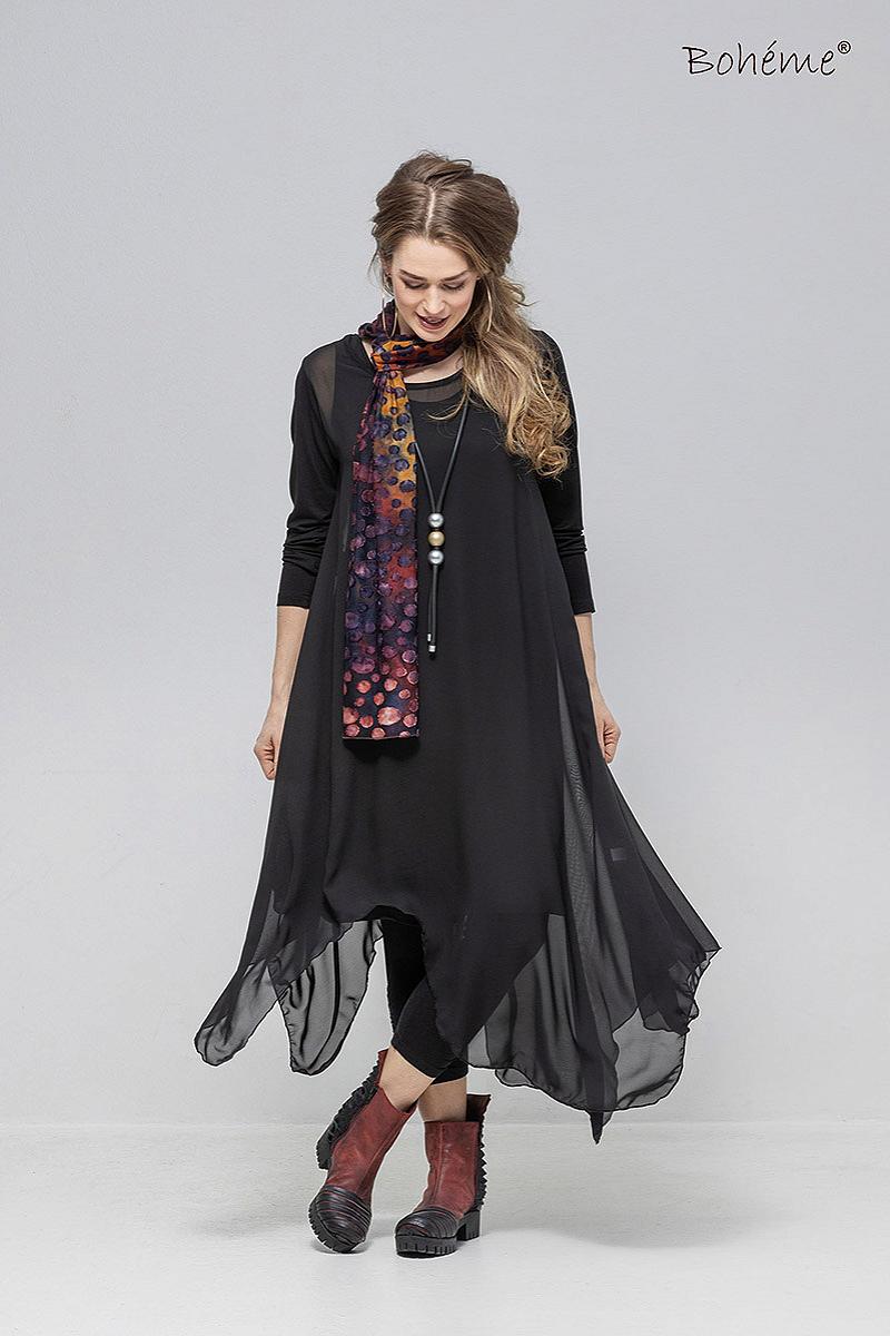 Dress transparent voile