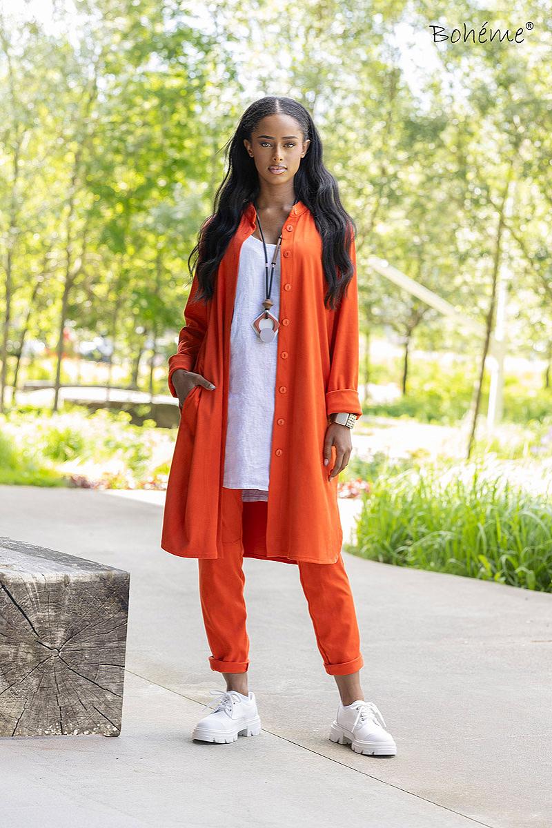 Dress/jacket long suede