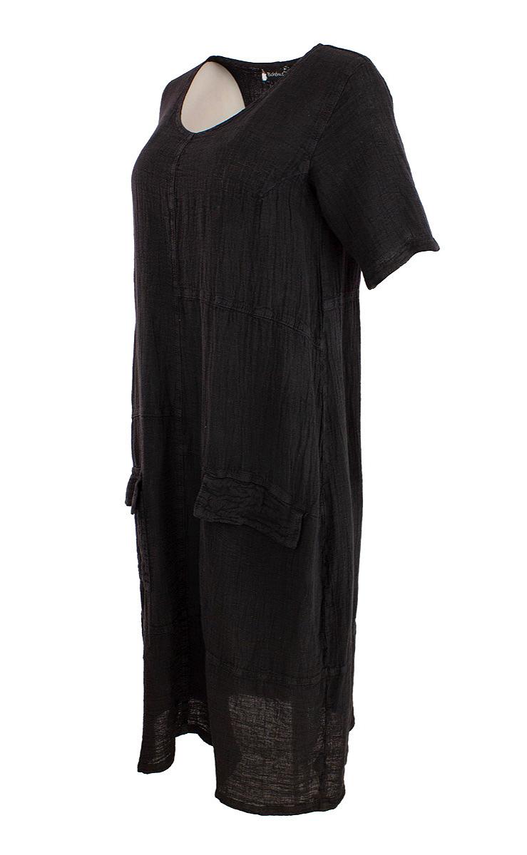 Dress V-neck linen