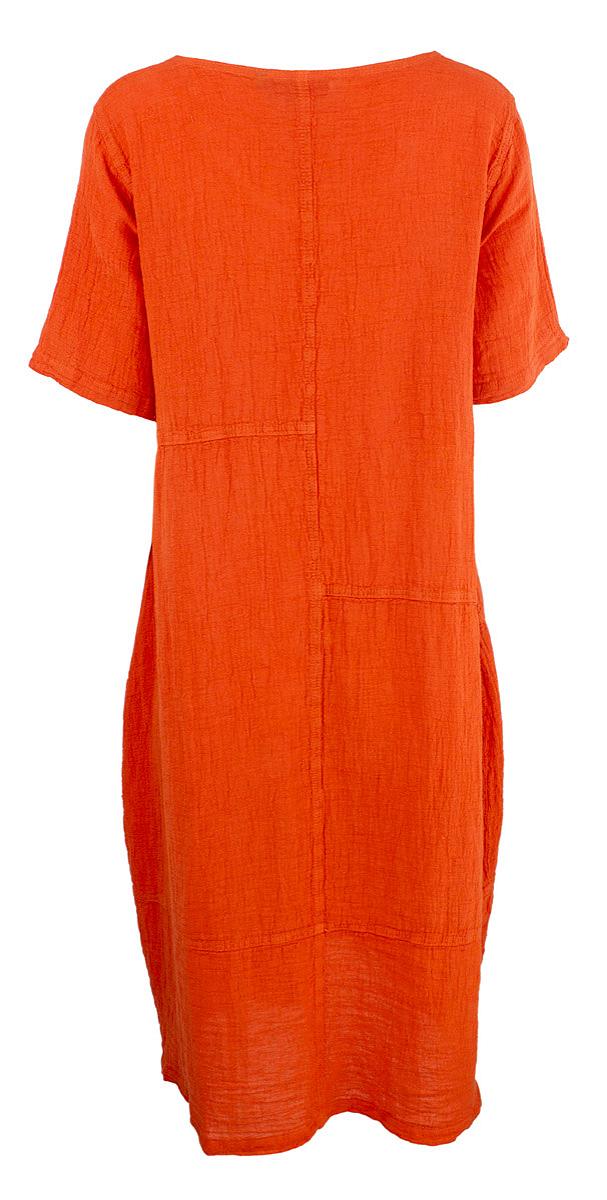 Dress V-neck linen