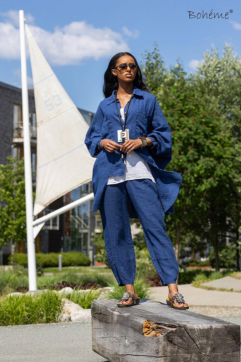 Pants basic heavy linen