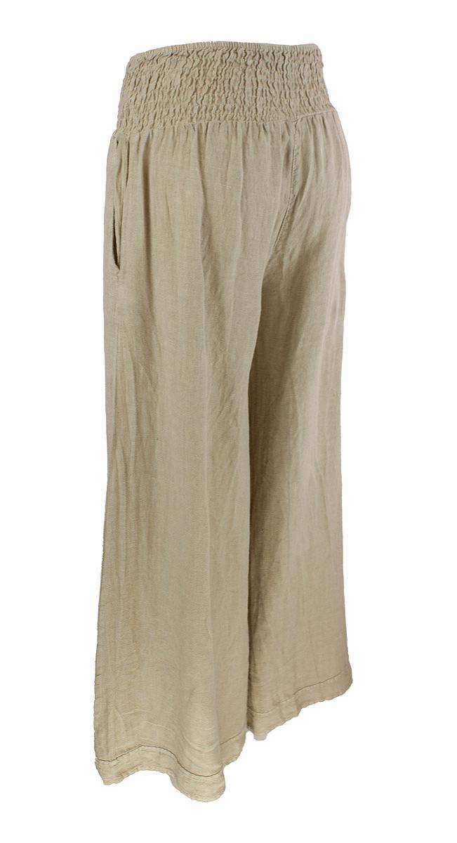 Pants wide heavy linen
