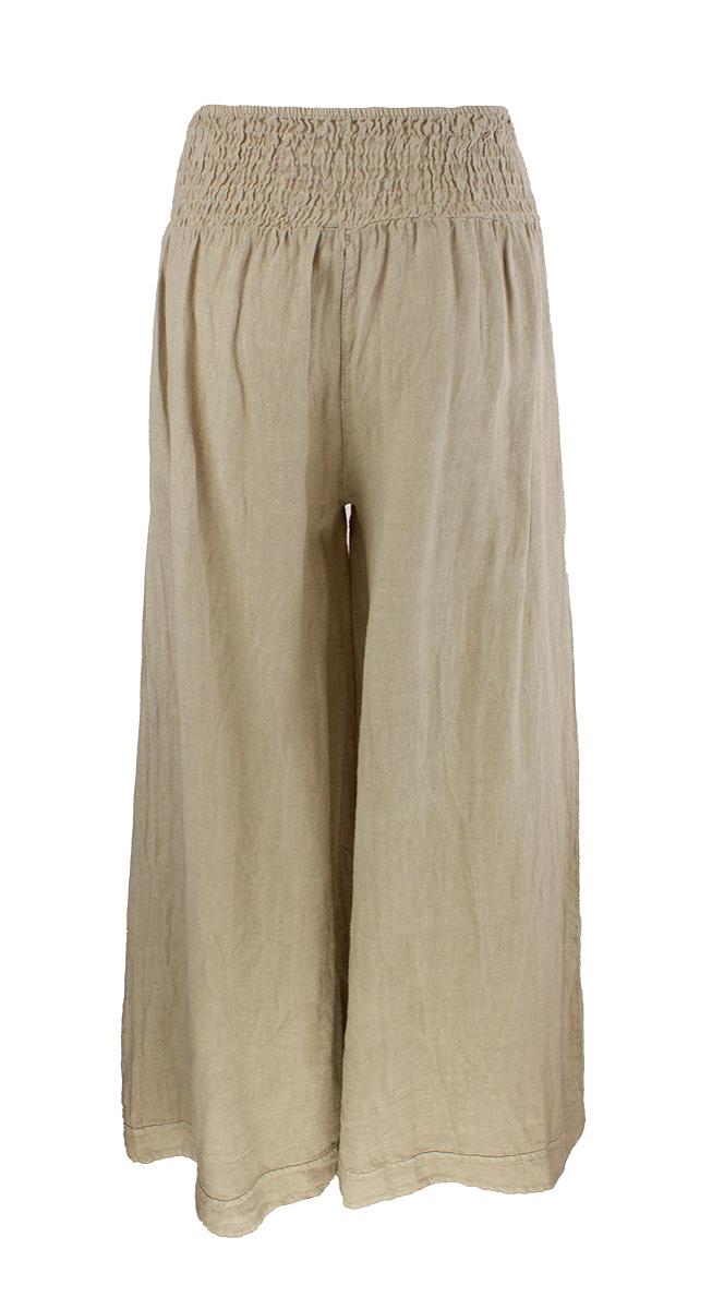 Pants wide heavy linen