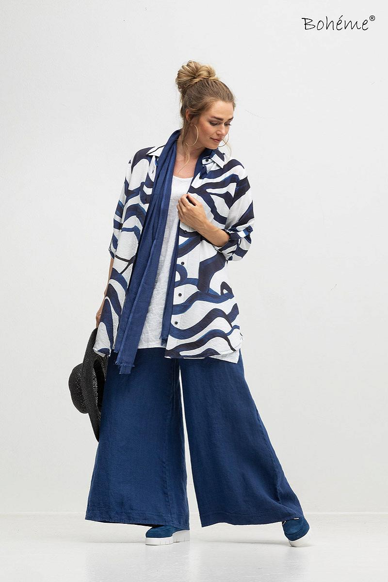 Pants wide heavy linen