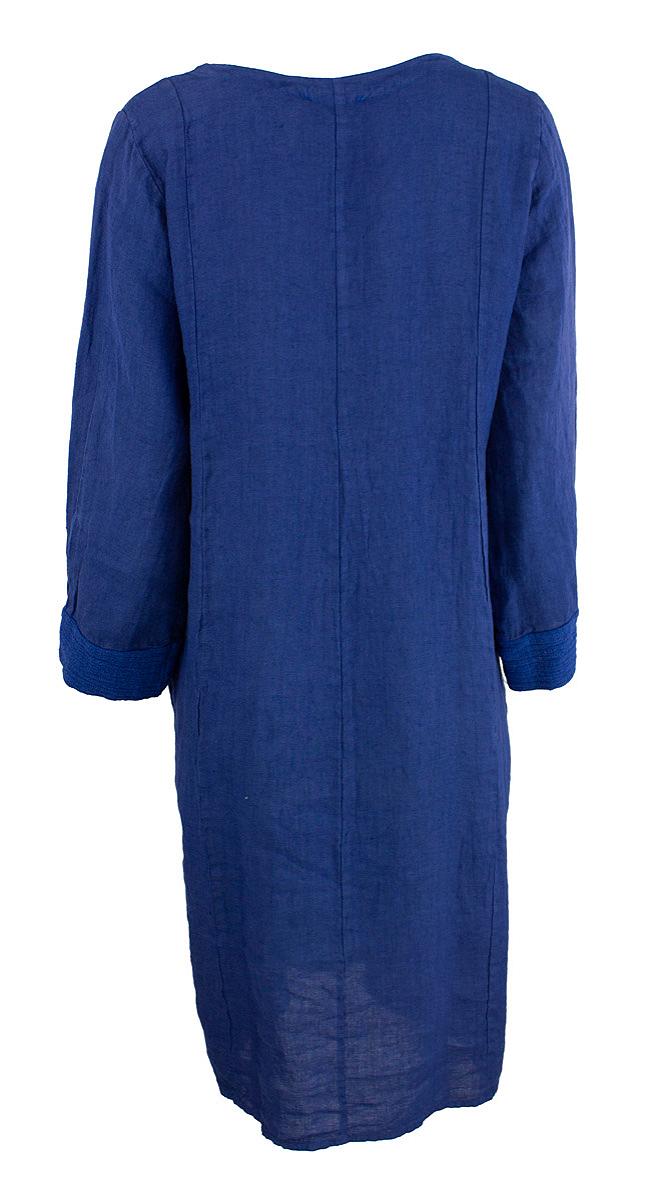 Dress short linen