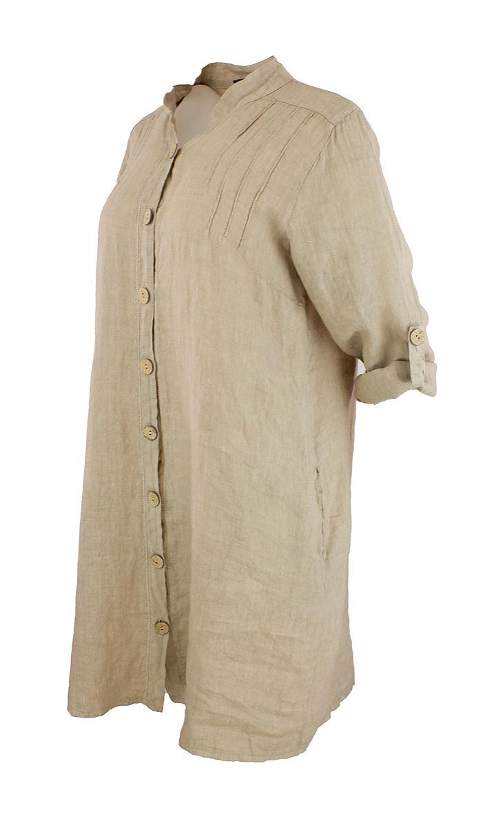 Shirt long linen