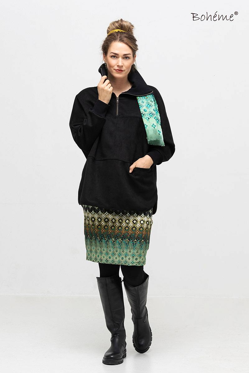 Scarf diamond green 60x180