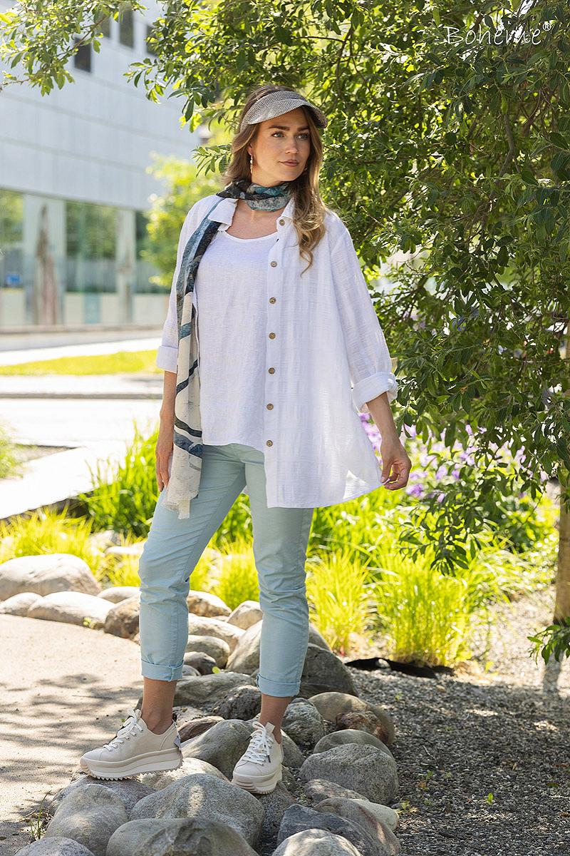 Scarf turquoise 70x180