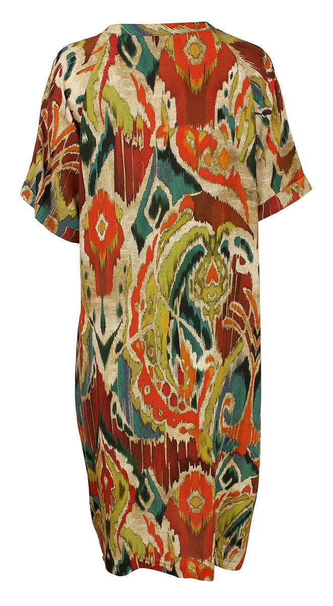 Kjole kort k/arm print