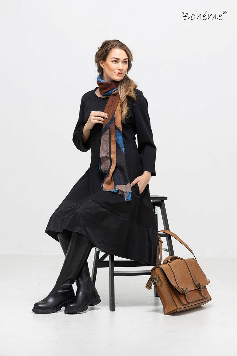 Skjerf vertikal blå 60x180