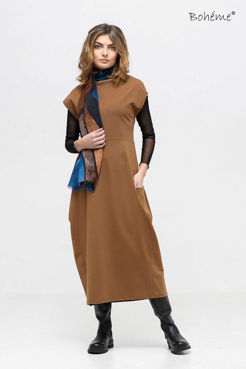 Skjerf vertikal blå 60x180