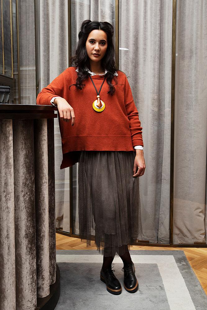 Skjørt dobbelt chiffon