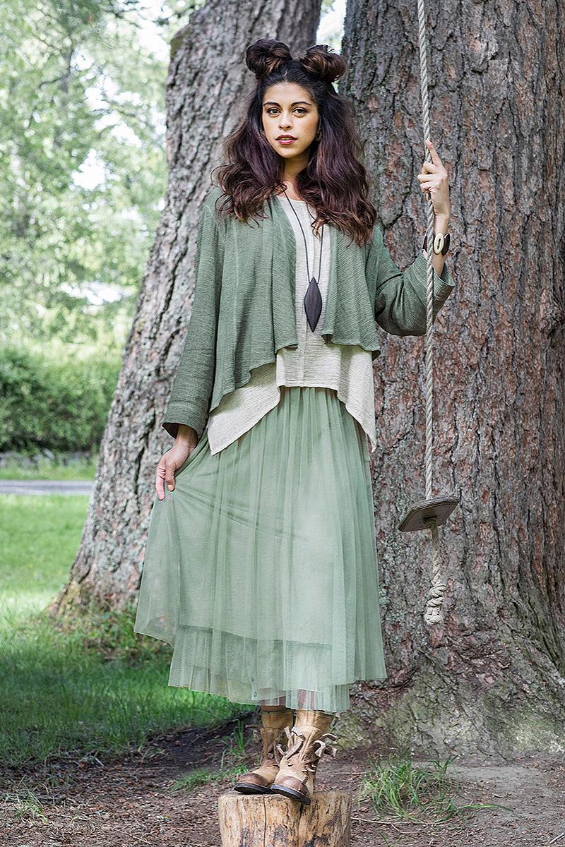 Skjørt dobbel chiffon