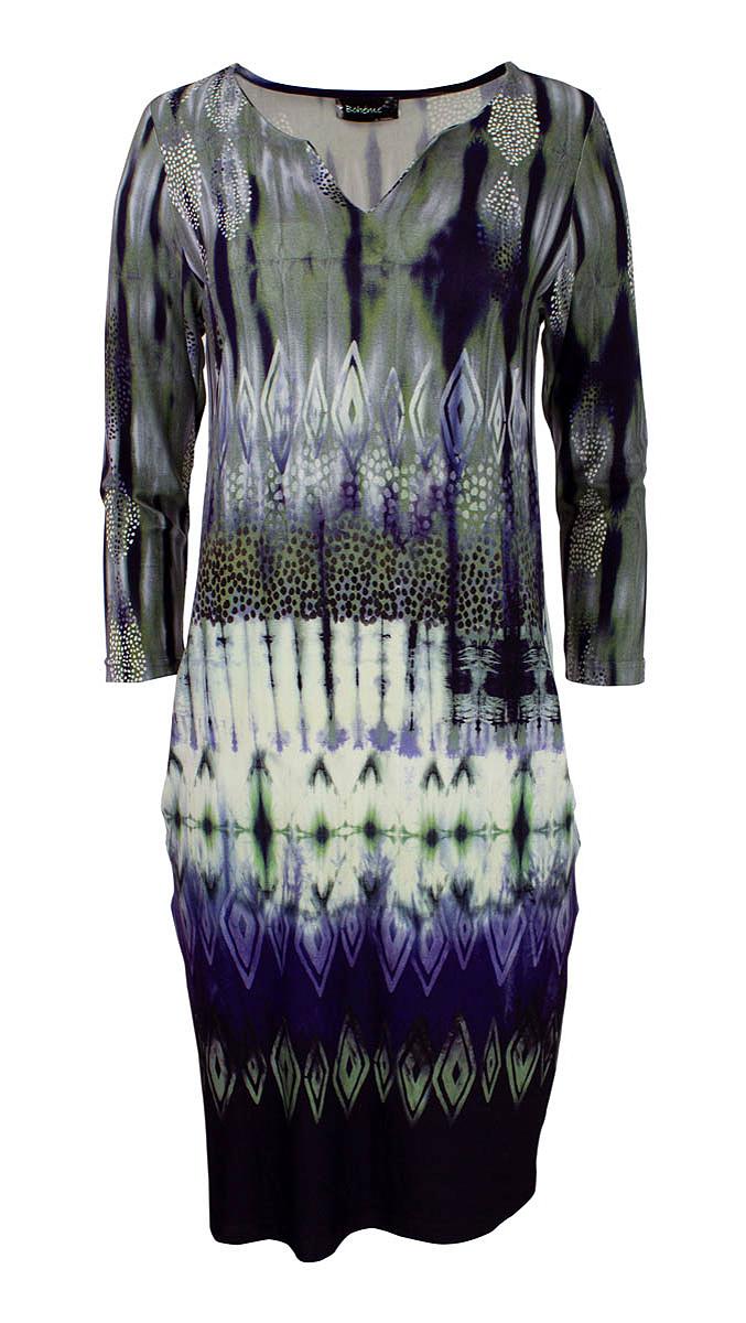 Kjole kort 3/4 a. trykk