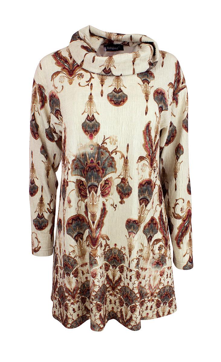 Top A-line rollneck buble jersey