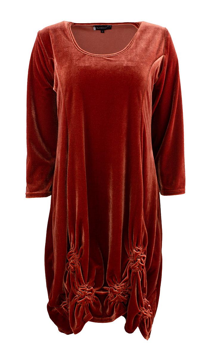 Kjole 3/4 - 3/4 arm fløyel