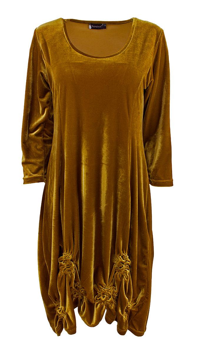 Kjole 3/4 - 3/4 arm fløyel