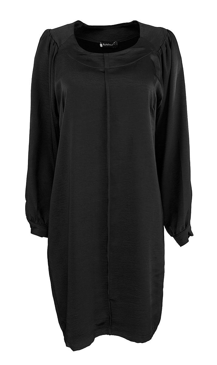 Kjole kort l.arm sateng