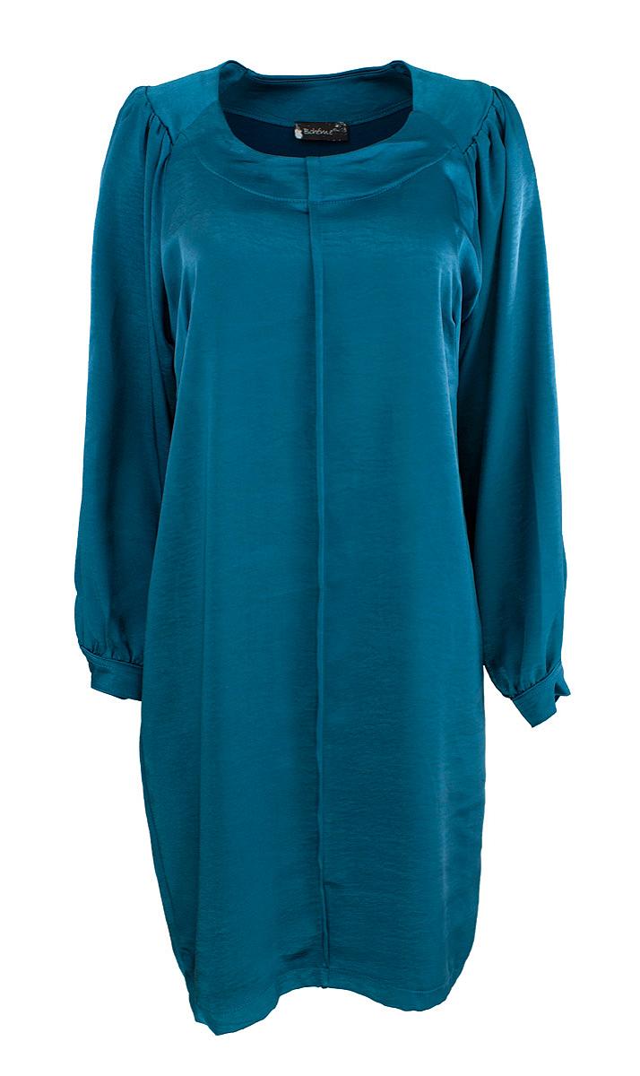 Kjole kort l.arm sateng