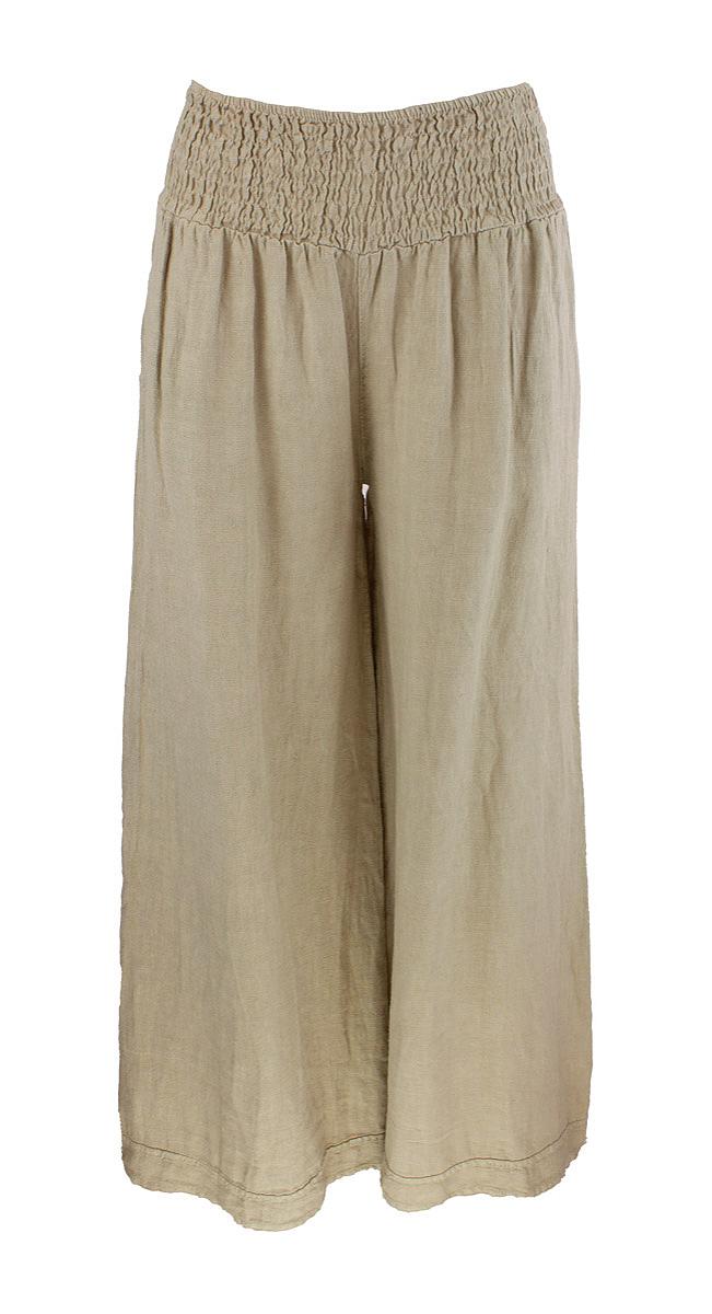 Bukser vide tykk lin